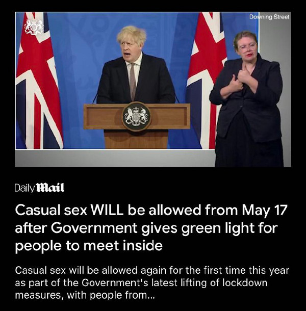 Casual sex will be allowed